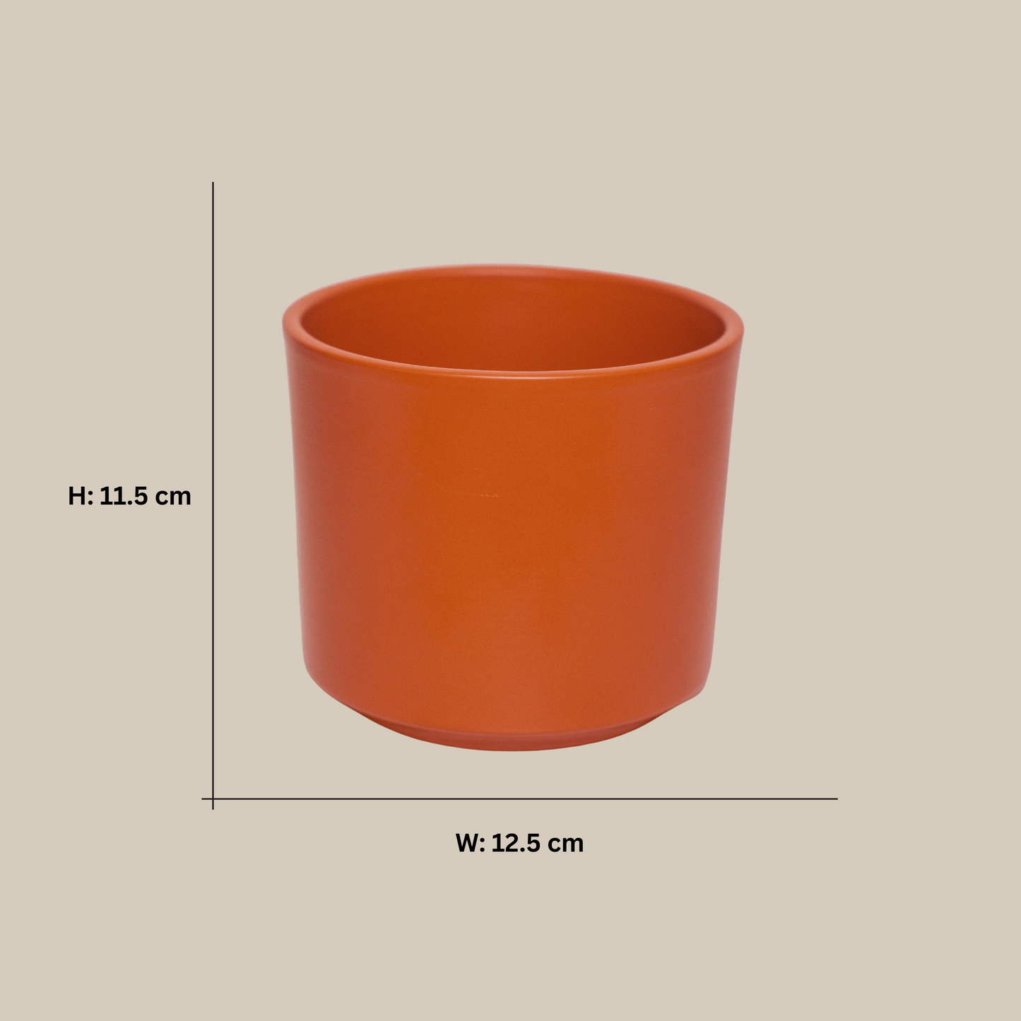 NSOROMMA Orange Ceramic Container (With Chosen Fragrance)